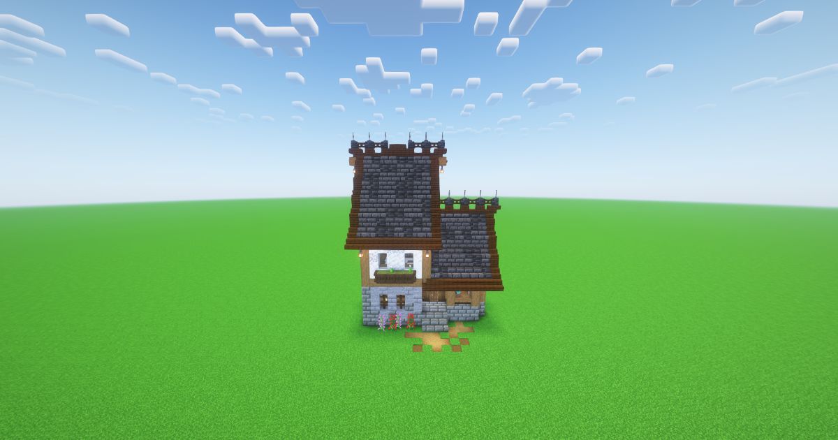 Minecraft Small Medieval House preview 2