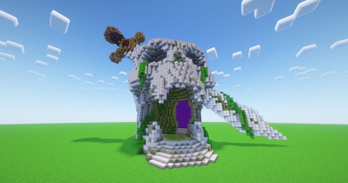 Minecraft Cursed Skull Nether Portal preview 2