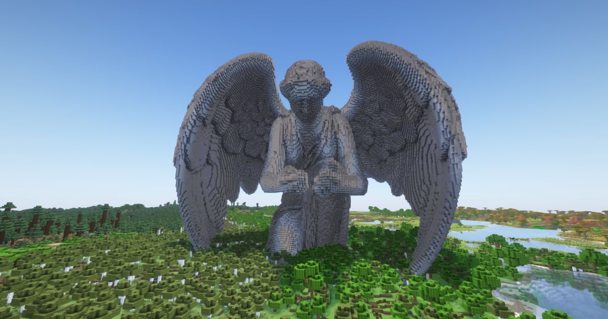 FREE Minecraft Leader Angel Statue