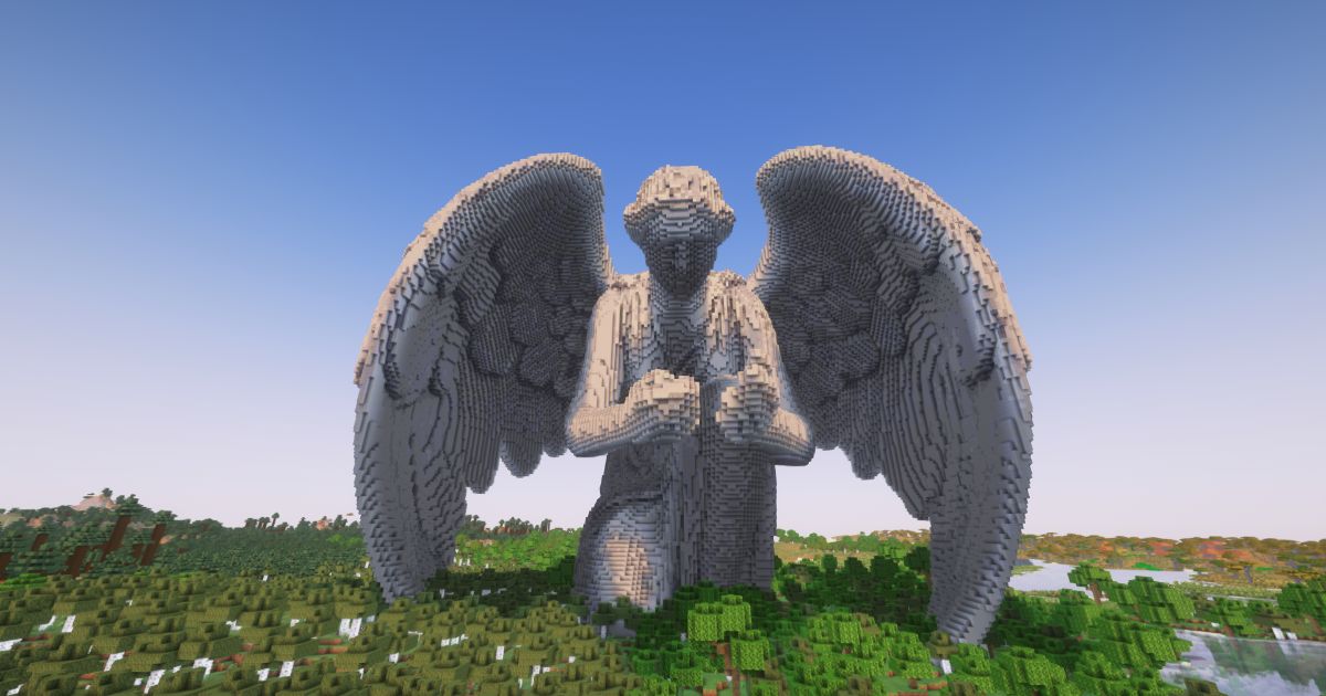 FREE Minecraft Leader Angel Statue preview 1