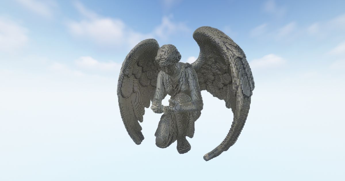 FREE Minecraft Leader Angel Statue preview 2