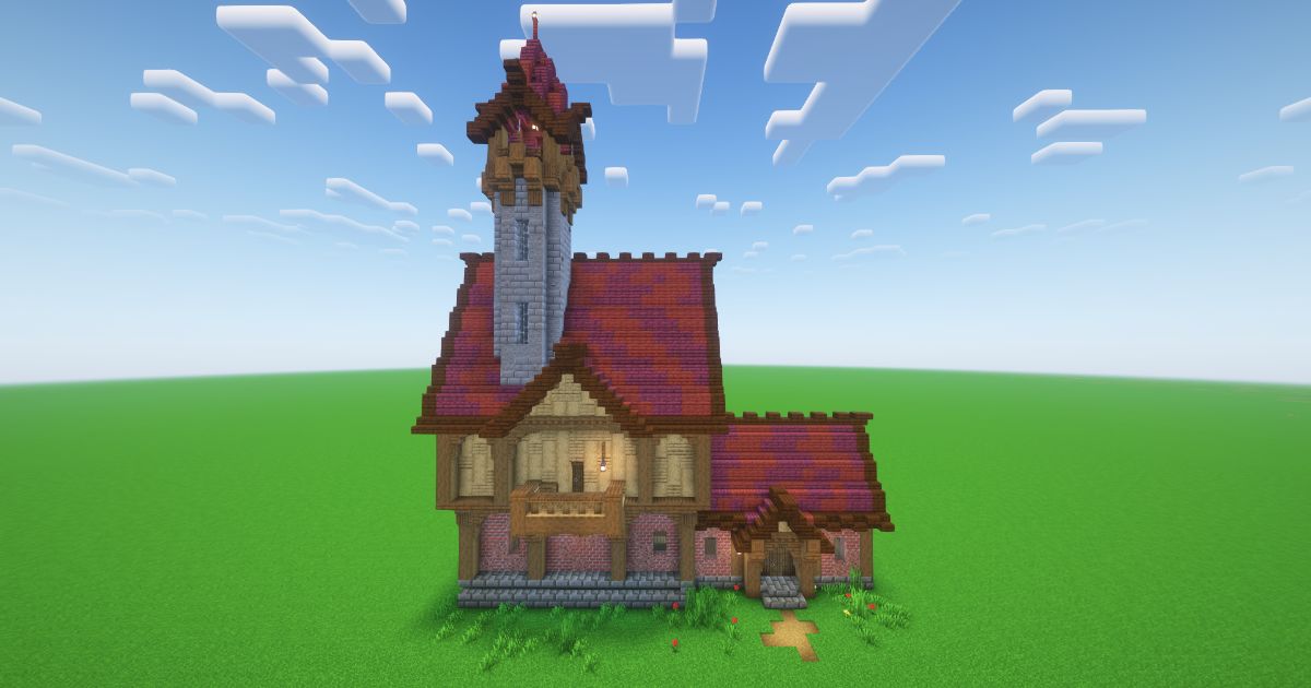 Minecraft Brick Medieval House