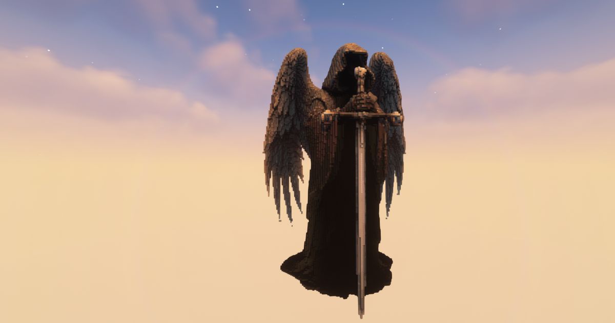 FREE Minecraft Knees Gargoyle Statue preview 1