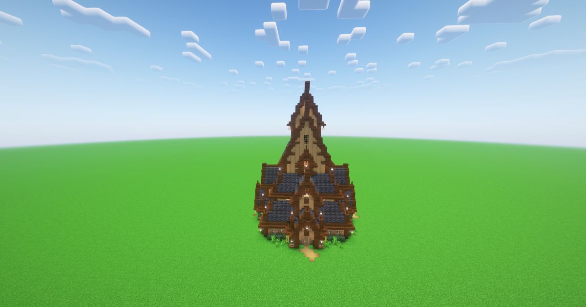 Minecraft Viking Longhouse preview 2