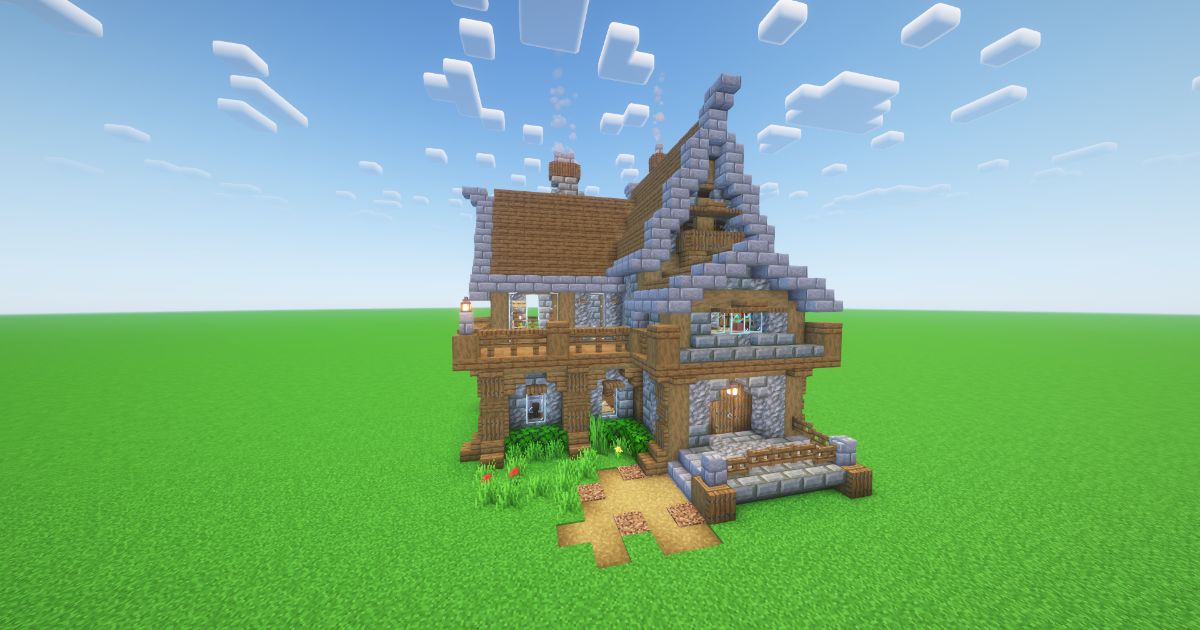 Minecraft Village Medieval House
