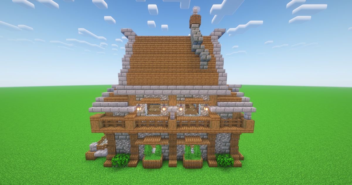 Minecraft Village Medieval House preview 1