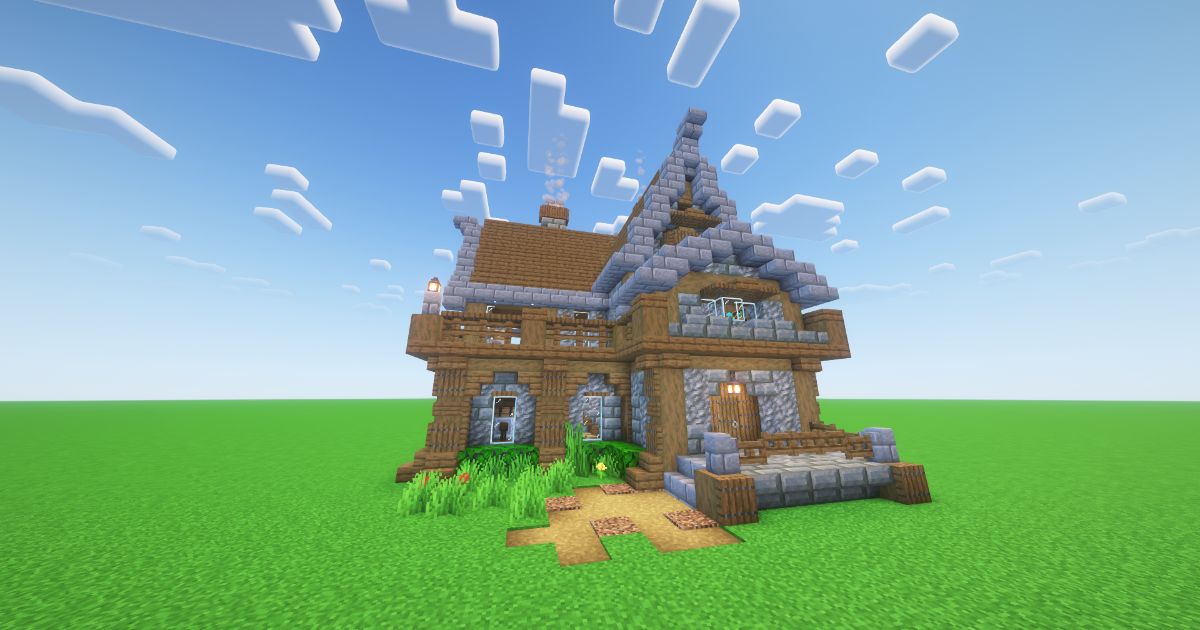 Minecraft Village Medieval House preview 2