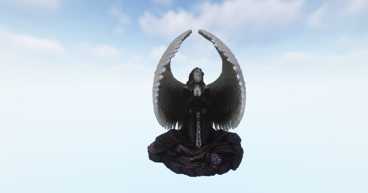 FREE Minecraft Angel Nun Statue
