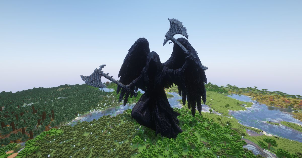 FREE Minecraft Reaper of darkness Statue