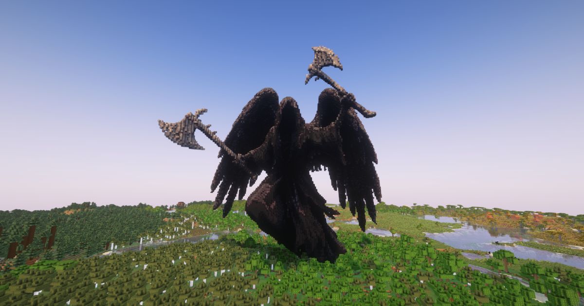 FREE Minecraft Reaper of darkness Statue preview 1