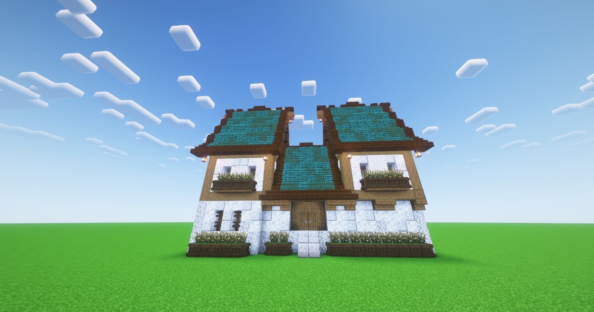 Minecraft Medieval Townhouse preview 1