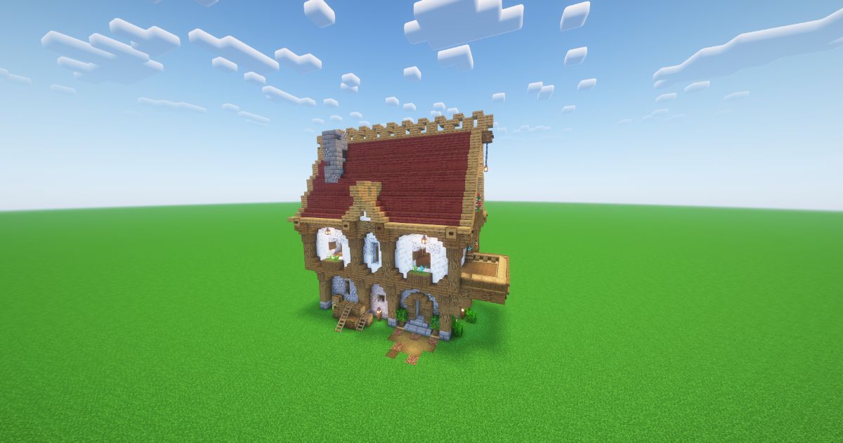 Minecraft Village Carpenter House preview 2