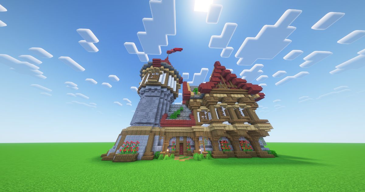 Minecraft Medieval Knight House preview 1