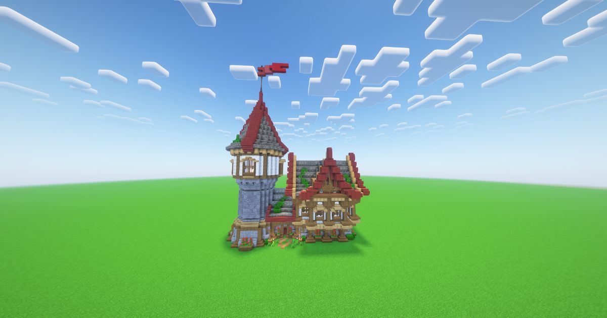 Minecraft Medieval Knight House preview 2