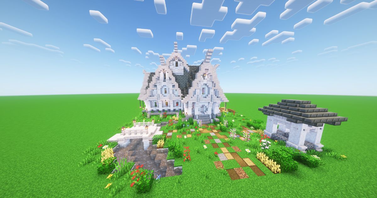 Minecraft Pale Oak Noble House