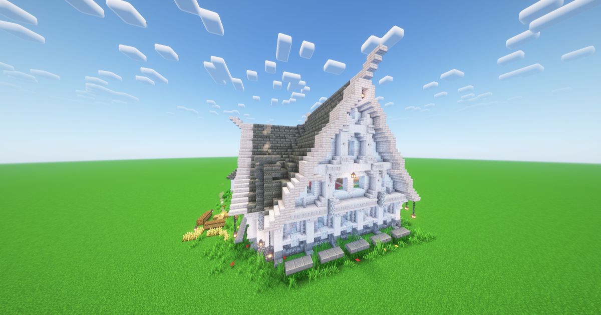 Minecraft Pale Oak Noble House preview 1