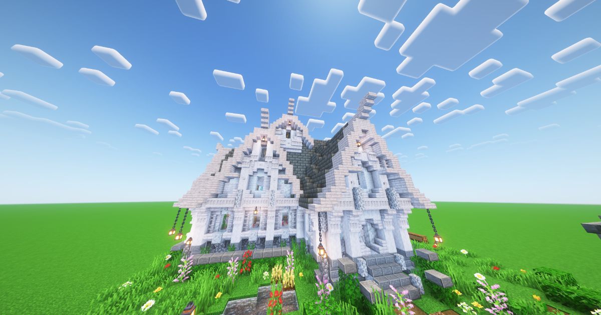 Minecraft Pale Oak Noble House preview 2