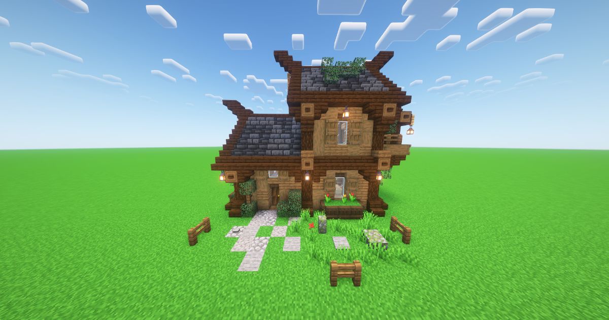 Minecraft Medieval Lumberjack House
