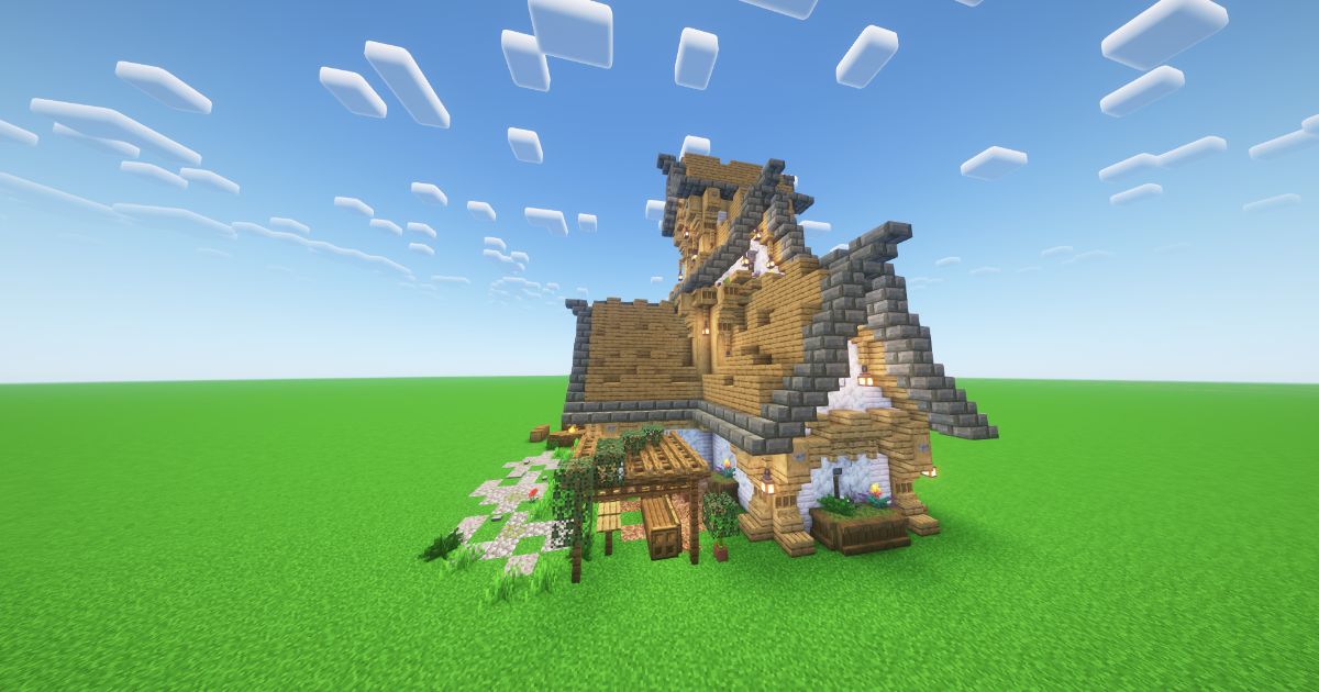 Minecraft Campsite House preview 1