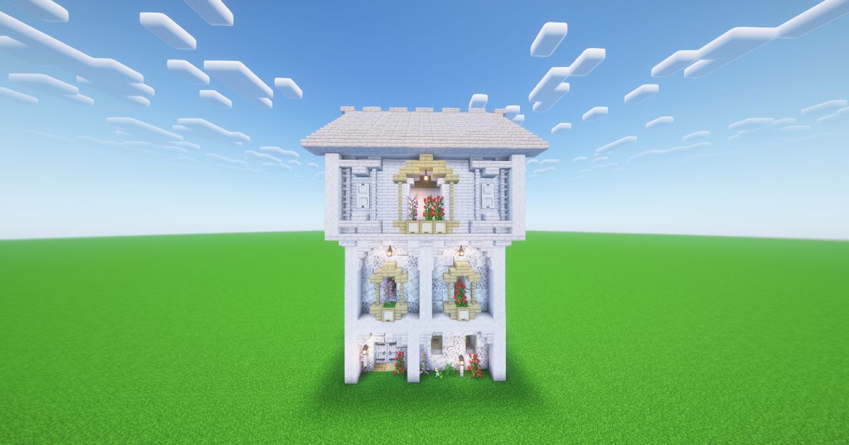 Minecraft Pale Oak Cottage