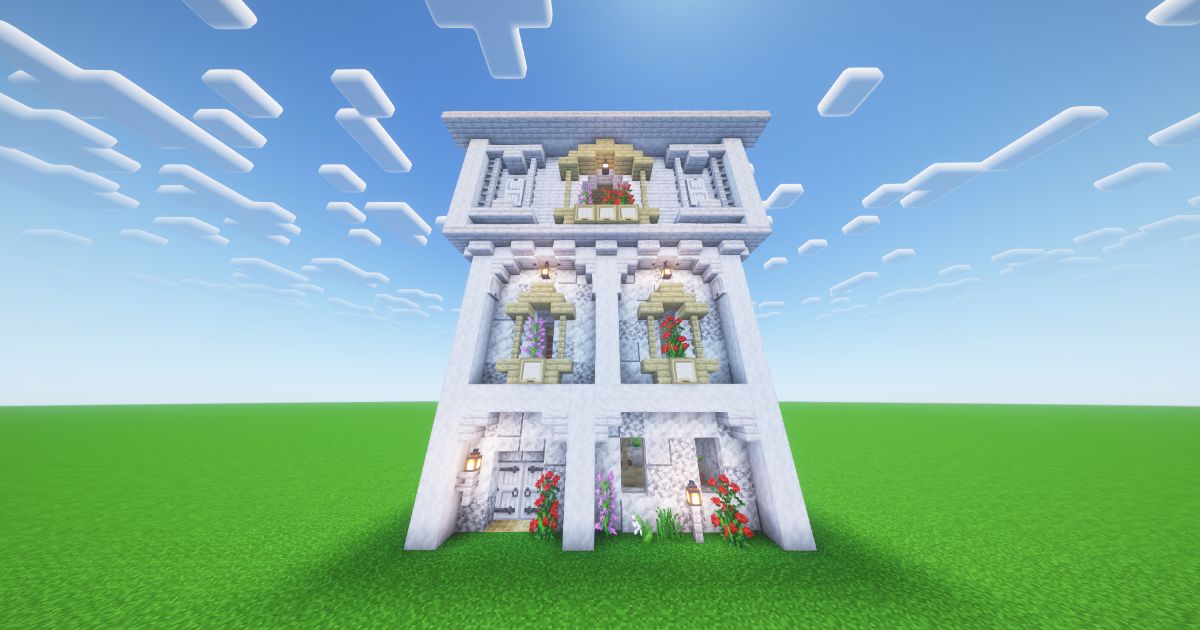 Minecraft Pale Oak Cottage preview 1