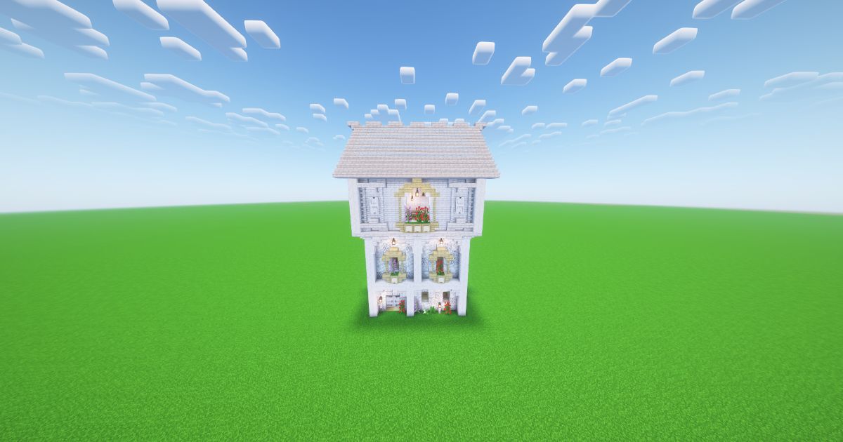 Minecraft Pale Oak Cottage preview 2