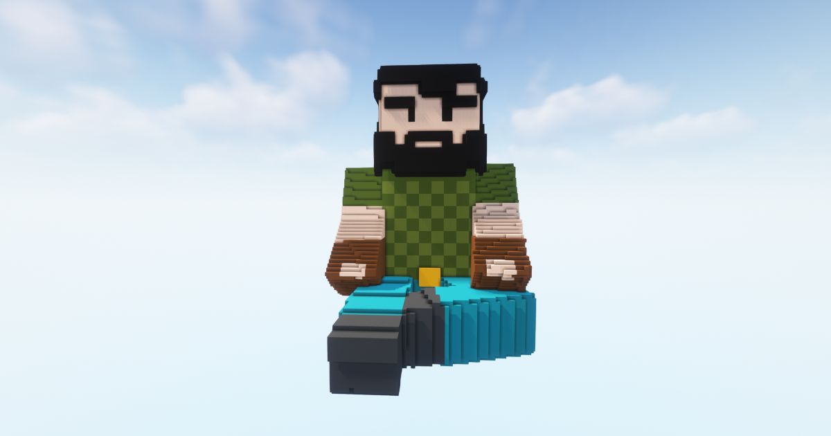 FREE Minecraft 3D SjBerranteiro Statue!