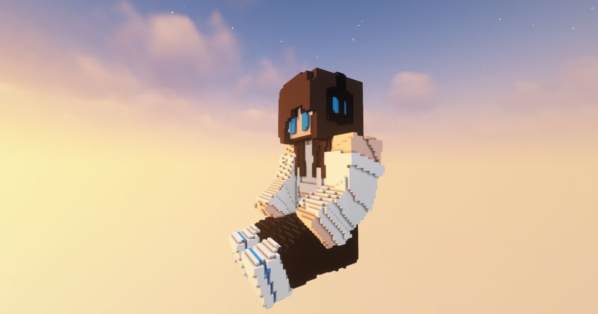 FREE Minecraft 3D Porath19 Statue! preview 2