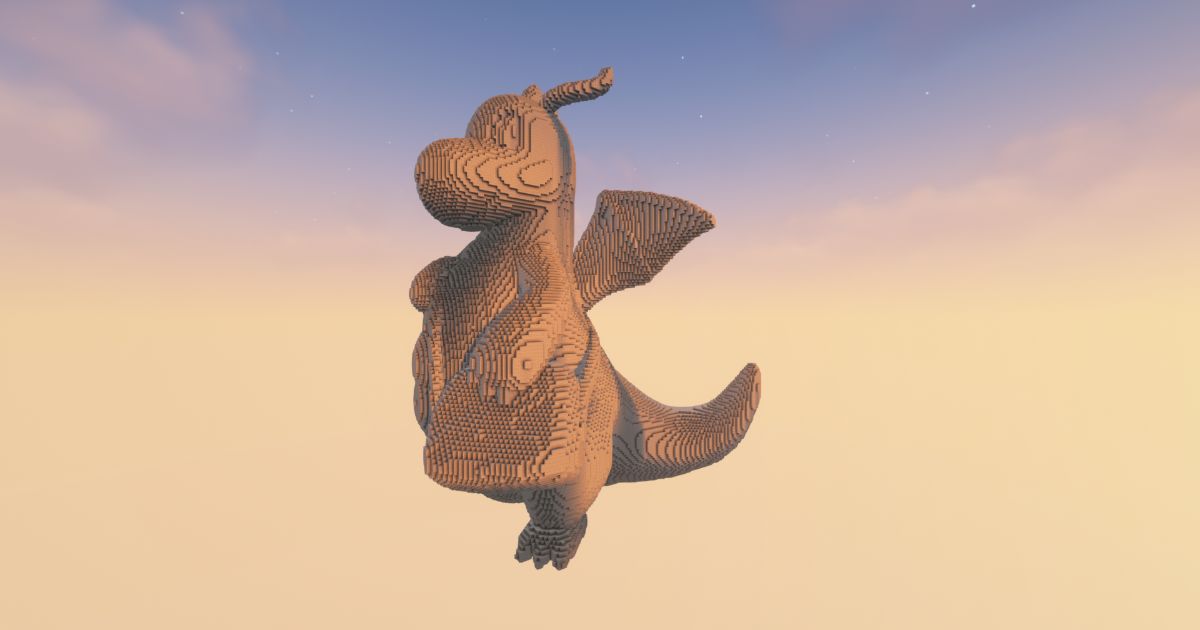 FREE Minecraft pokémon Dragonite Download preview 1