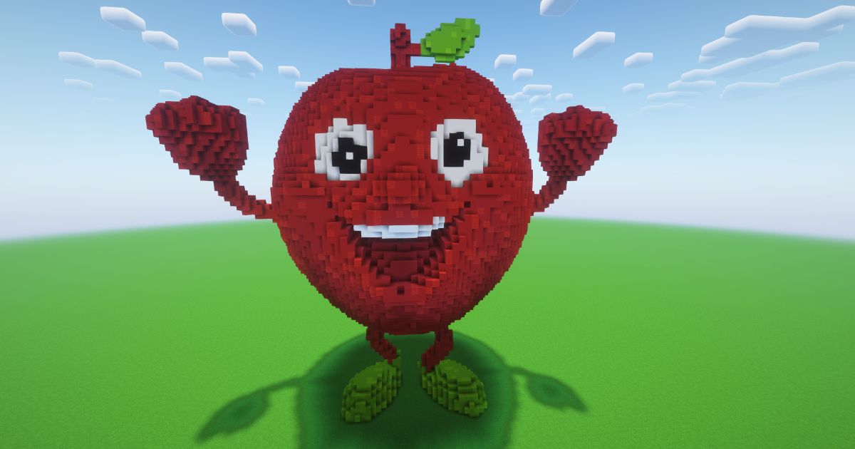 Minecraft Smiley Apple ( FREE )