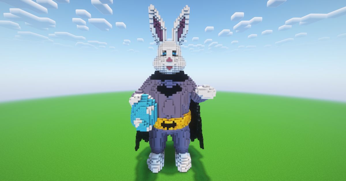 Minecraft Easter Bunny Batman