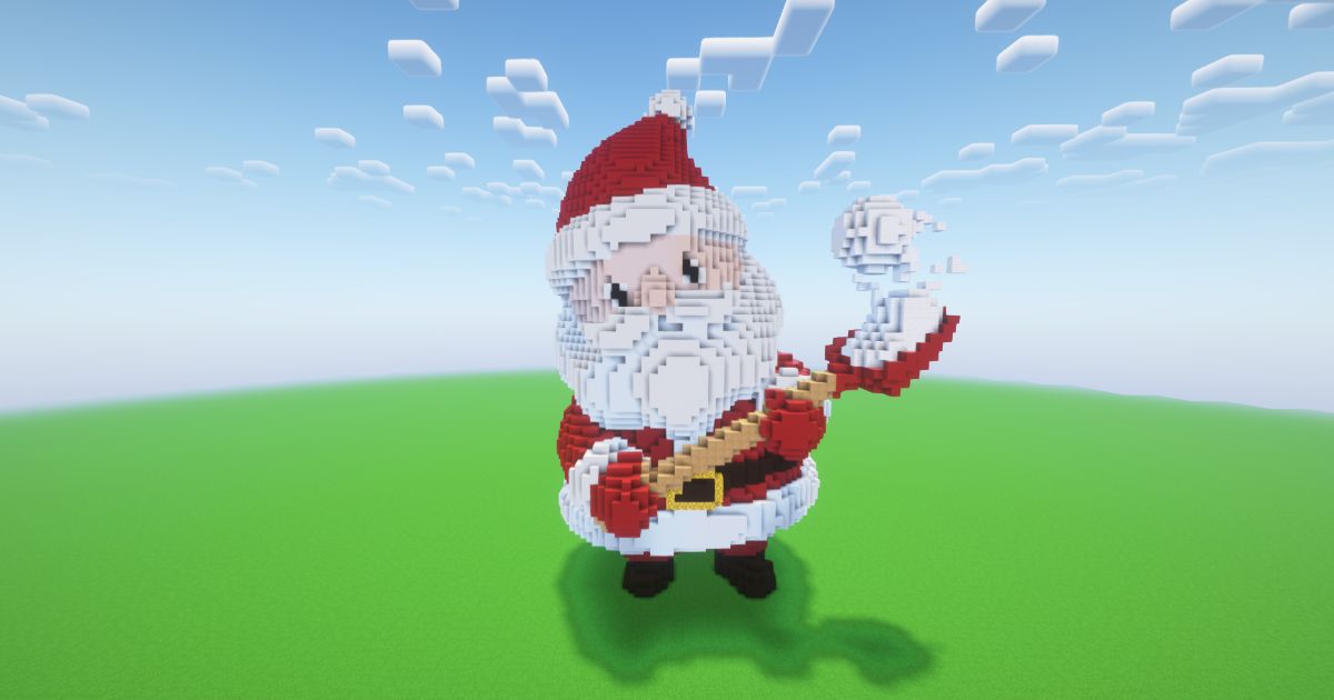 Minecraft Christmas Santa Claus 5