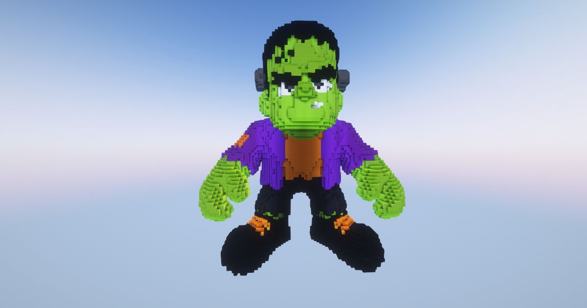Minecraft Halloween Small Frankenstein