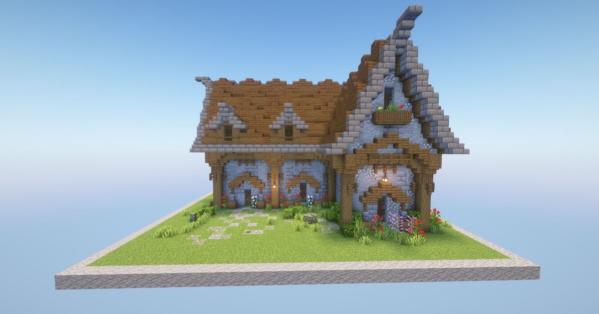 Minecraft Medieval Spruce Home