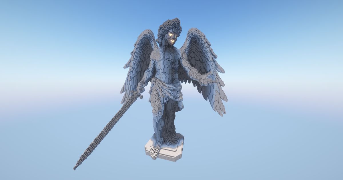 Minecraft Angel 26 Statue ( FREE )