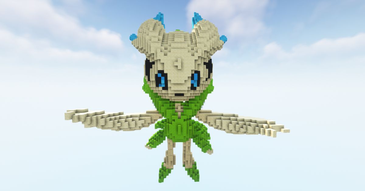 Minecraft Pokémon Mega Celebi Statue!