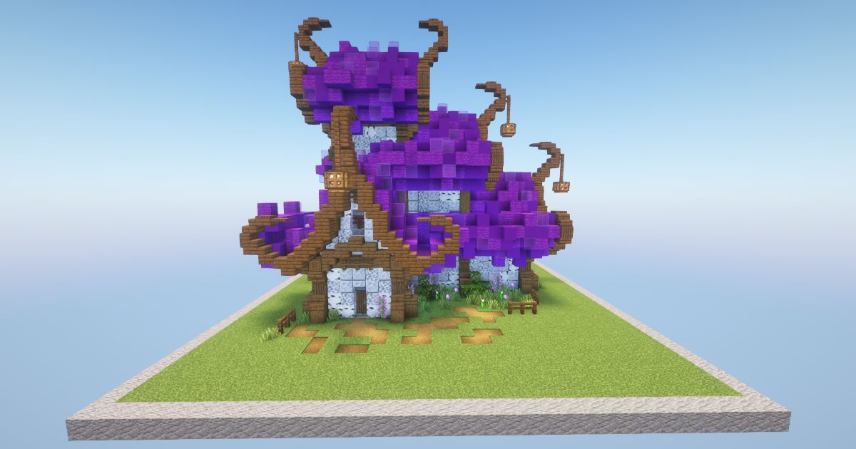 Minecraft Purple Fantasy House