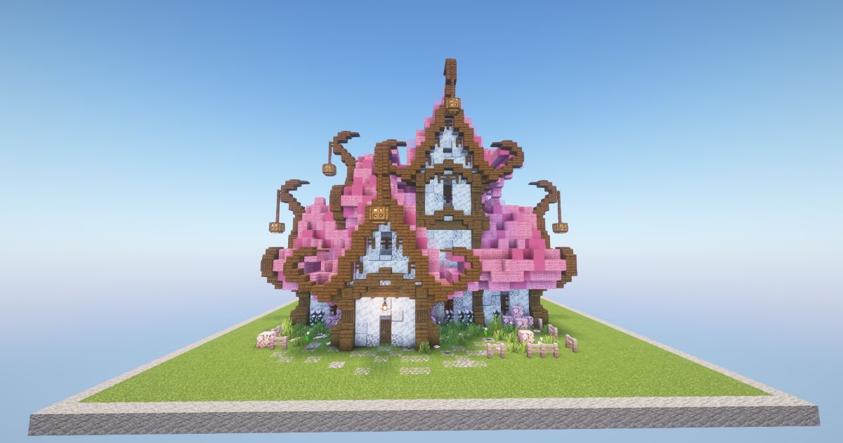 Minecraft Pink Fantasy House