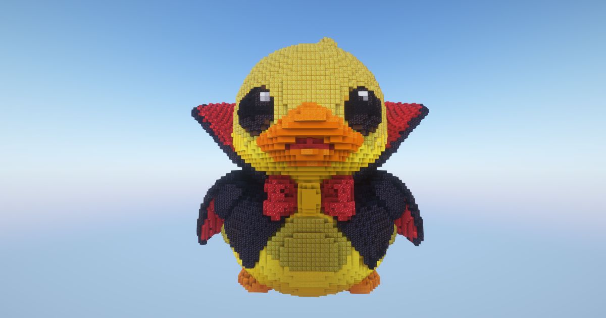 Minecraft Halloween Vampire Duckling