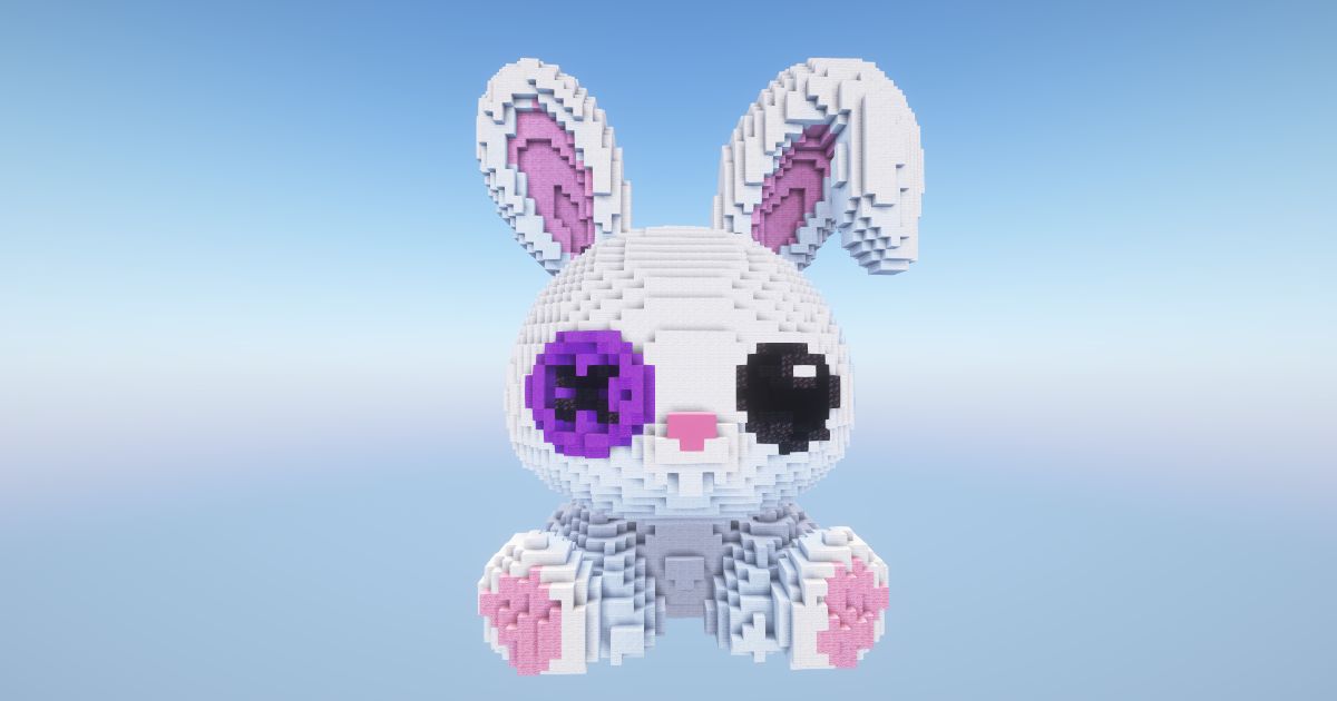 Minecraft Halloween Crazy Bunny
