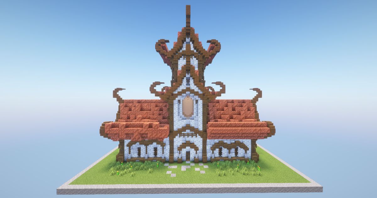 Minecraft Copper Fantasy House