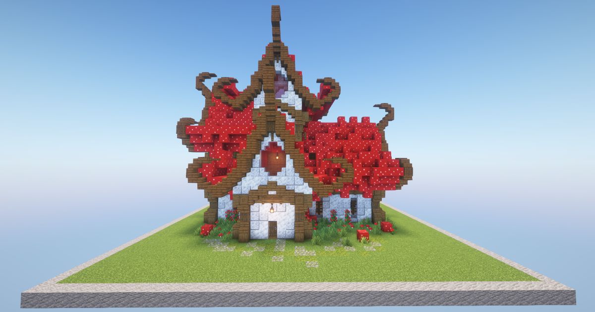 Minecraft Mushroom Fantasy House