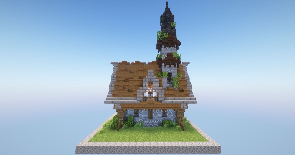 Minecraft Villager Stone House